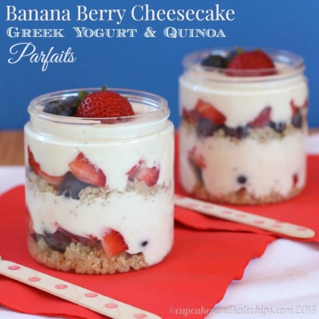 Banana-Berry-Cheesecake-Greek-Yogurt-Quinoa-Parfaits-7-title
